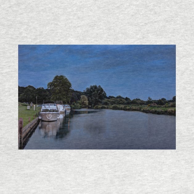 River Bure Coltishall at twilight by avrilharris